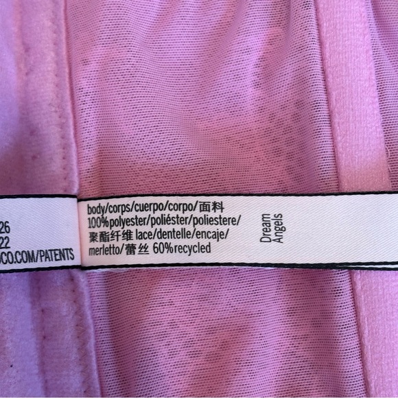 Victoria's Secret Dream Angels Lace Up Corset Top Lilac Chiffon Size M - DD - Picture 12 of 12